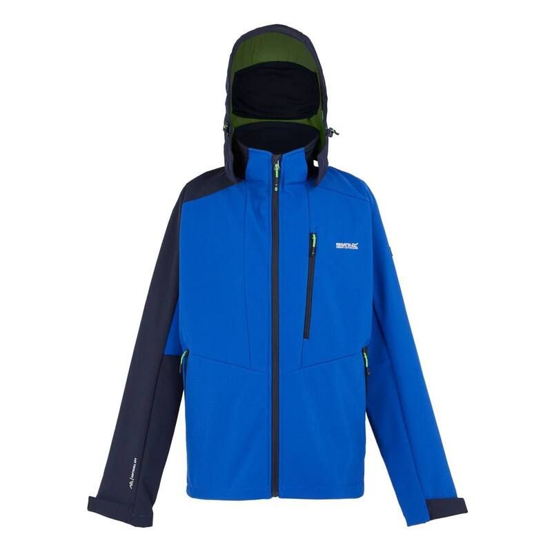 レガッタ レディース アウター ジャケット・ブルゾン Regatta Mens Hewitts X Colour Block Soft Shell Jacket Olympian Blue And N
