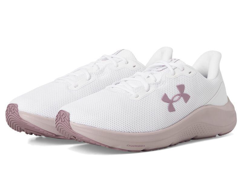 アンダーアーマー レディース シューズ スニーカー Under Armour Charged Pursuit 4 WhiteWhitePurple Prime ホワイト 15,360円