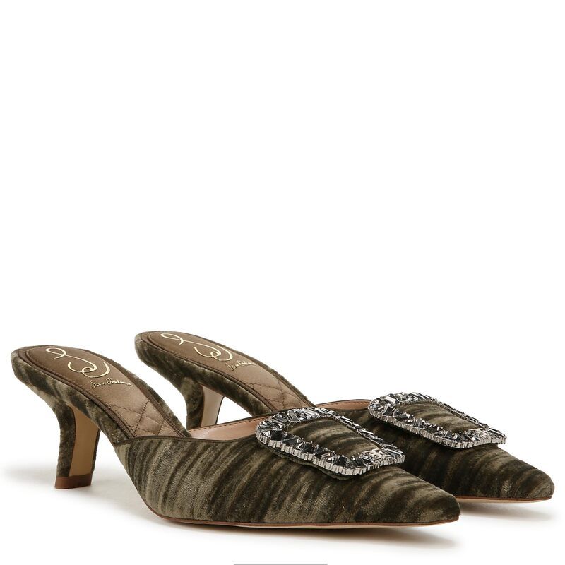 サムエデルマン レディース シューズ ヒール Sam Edelman Brit Glow Winter Moss Crystal