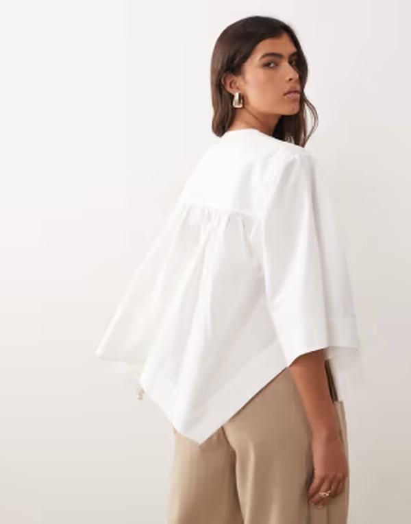 アレンジ レディース トップス シャツ ARRANGE square cutop WHITE ホワイト