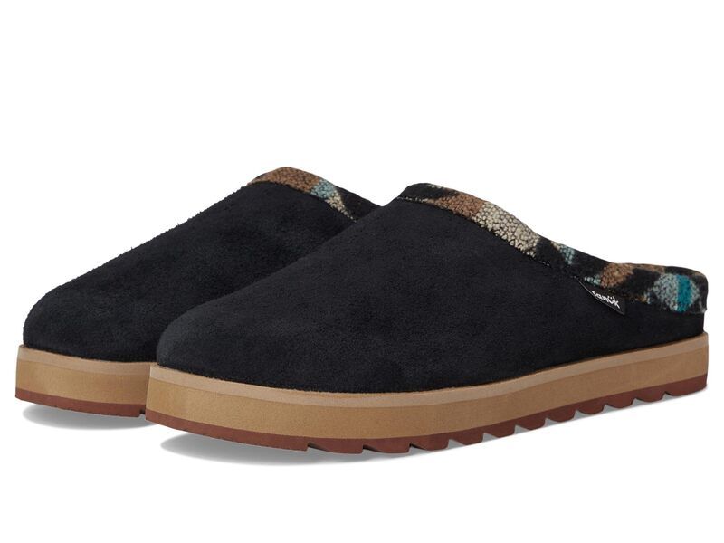 サヌーク レディース シューズ サンダル Sanuk Cloud Lounger Black Suede ブラック 10,625円