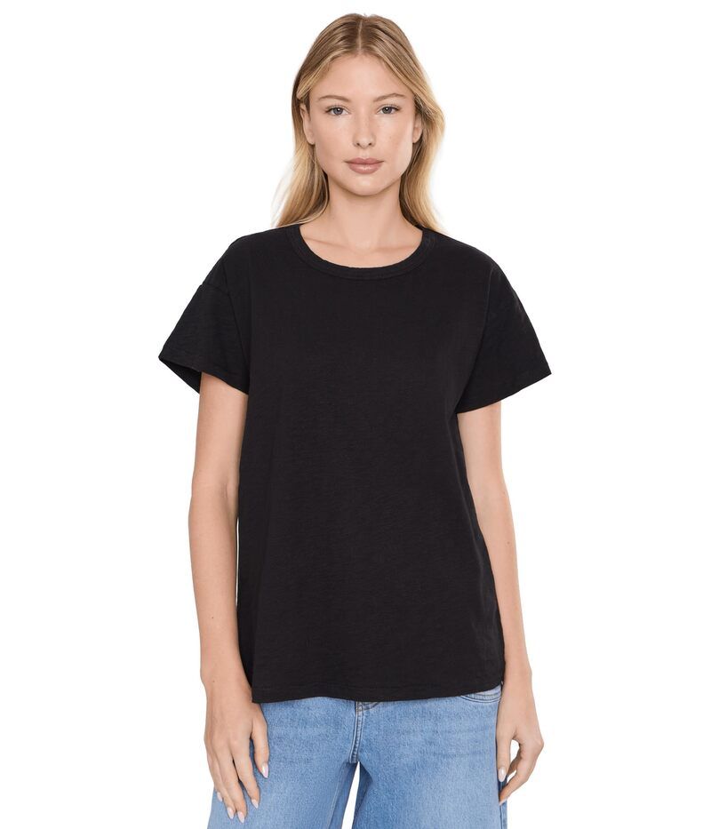 モッドドック レディース トップス シャツ クルーネック Mododoc Short Sleeve Crew Neck Favoritee Black 2 ブラック