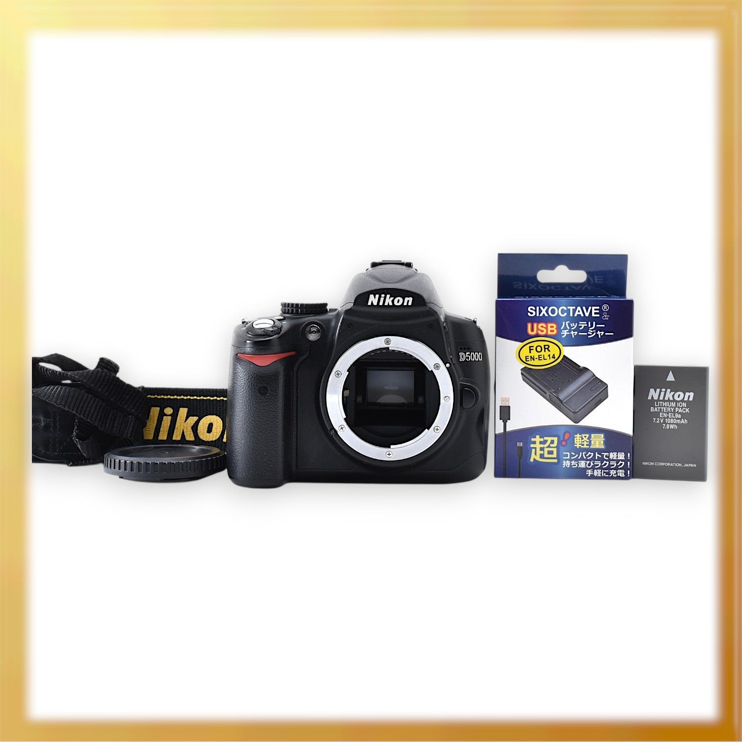 美品｜Nikon D5000 ショット数 20,552 枚 ボディー ブラック デジタル一眼レフカメラ ｜M326