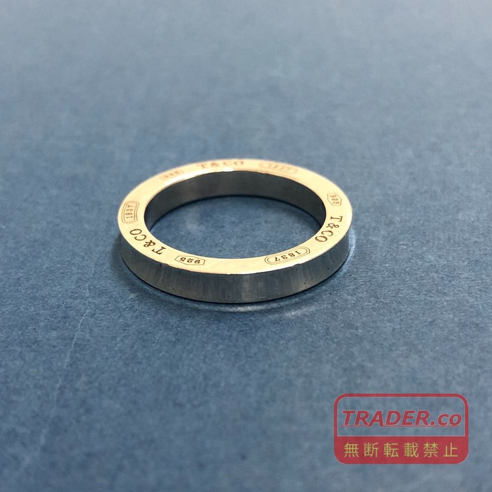 02w27295 ティファニー TIFFANY&Co. ナローリング シルバー 21号