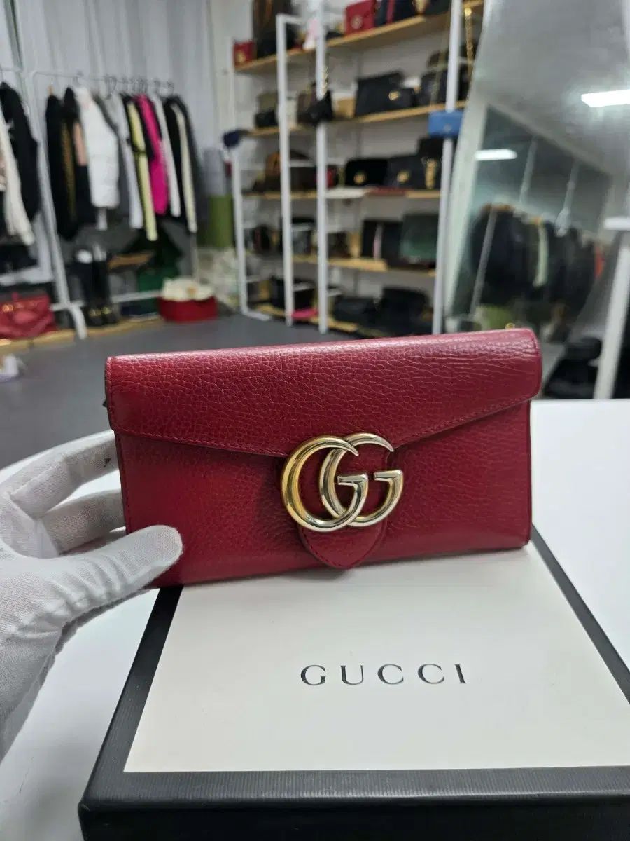 正規品 グッチ マーモント GG 財布