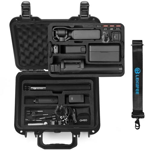 Lekufee DJI Osmo Pocket 4,Osmo Pocket 3 防水ハードケース- DJI vlogカメラ Osmo Pocket 3/DJI Mic 3/Mic Mini/Mic 2/DJI Mic/クリエイターコンボ/DJ e7343050