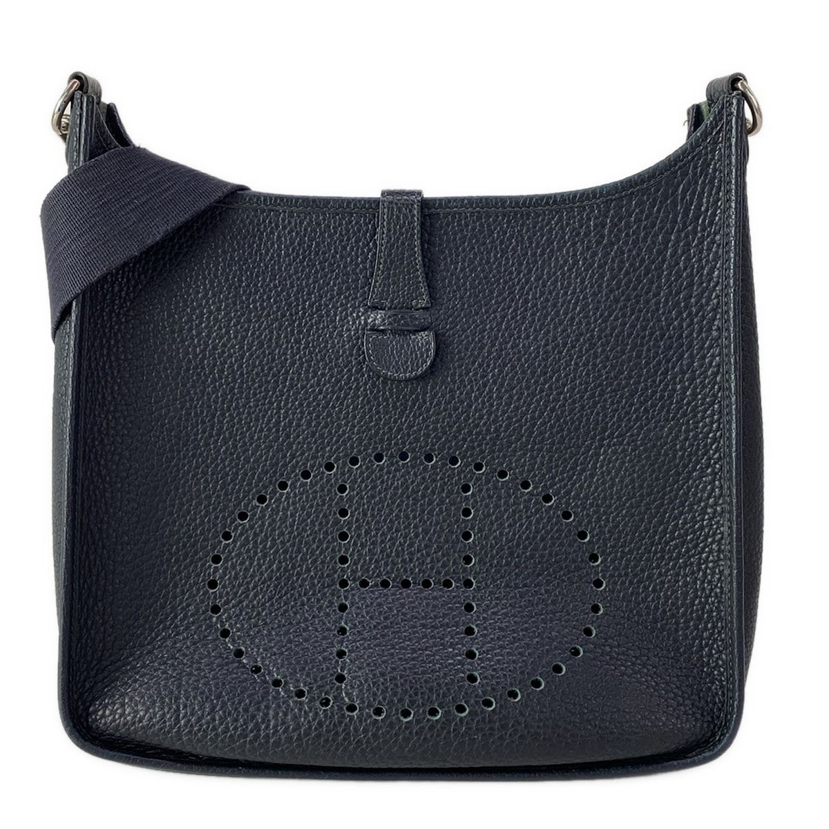 HERMES(エルメス) ショルダーバッグ エブリンGM ダークネイビー シルバー金具