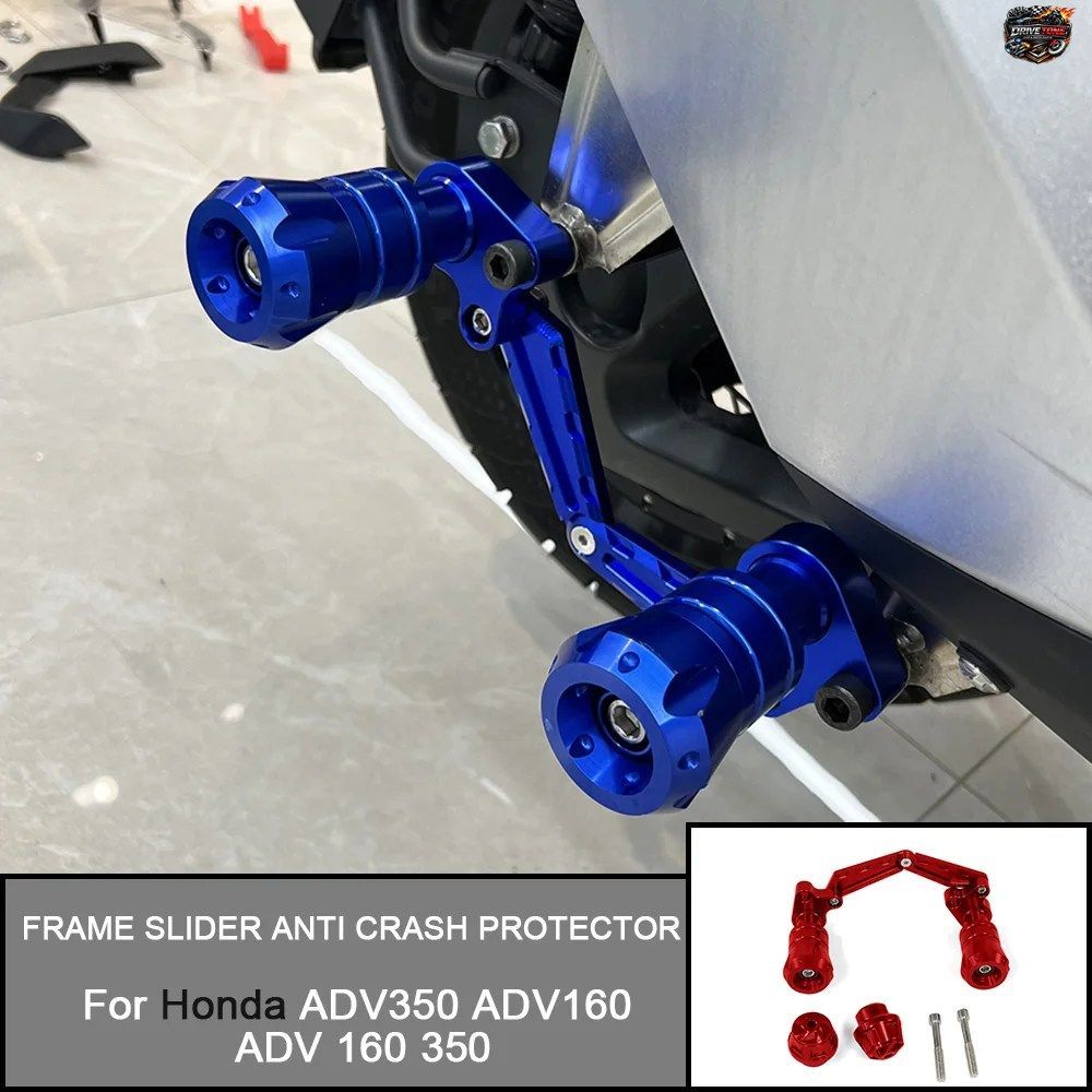 ホンダ ADV350 ADV160 PCX SH 125/150 用 フロントフォークホイール落下防止マフラーパイプフレーム保護フレームスライダー衝突防止プロテ