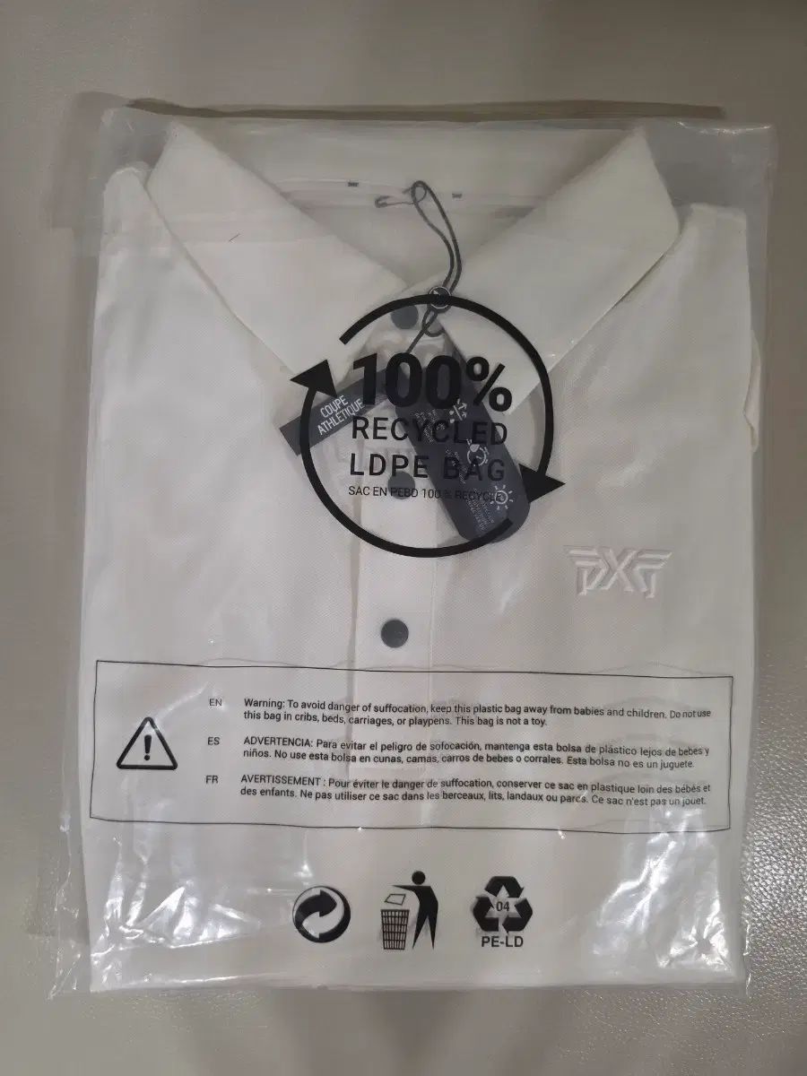 新品 PXG 白 ゴルフ 半袖Tシャツ (L 105)