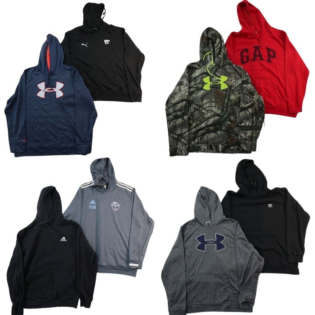 古着卸 まとめ売り ブランド スウェット 8枚セット ( メンズ XL ) アンダーアーマー アディダス プーマ GAP 中古 古着 NF9545 10,934円