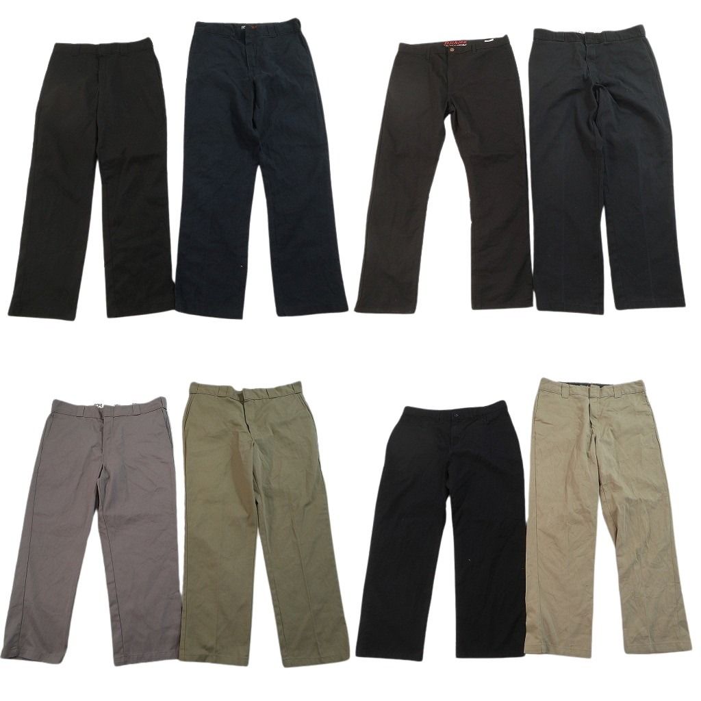 古着卸 まとめ売り ディッキーズ パンツ 8枚セット ( メンズ 36 ) 874 ワーク ブラック ネイビー 中古 古着 NF9677