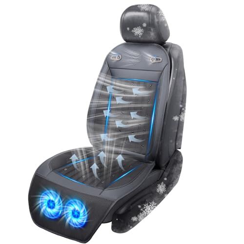 クールシート 車 クーラーシート 【プロ監修 2026最新型 2枚超大型強力ファン 無段階風量調整】 3D出風口 首に送風穴を追加 車シートカバー ハニカム構造 通気性素材 滑り止め 涼しい 蒸れない DC12対応 普通車 軽自動車 暑さ対策 13dedca7