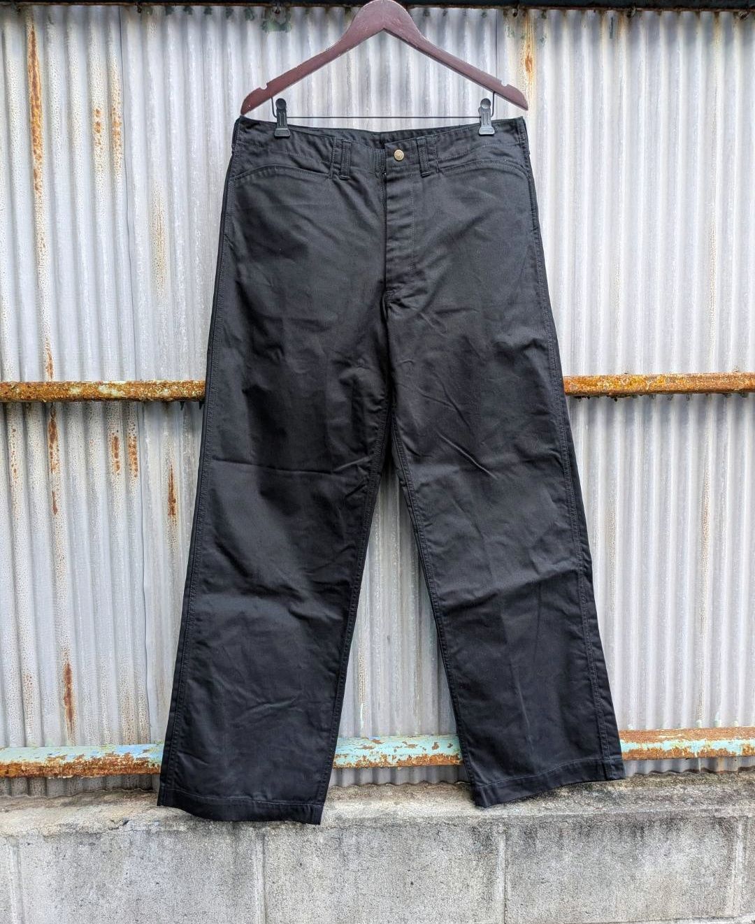 Cushman クッシュマン COTTON SERGE FRISCO PANTS コットンサージ フリスコパンツ【ブラック】【サイズ 34】新品