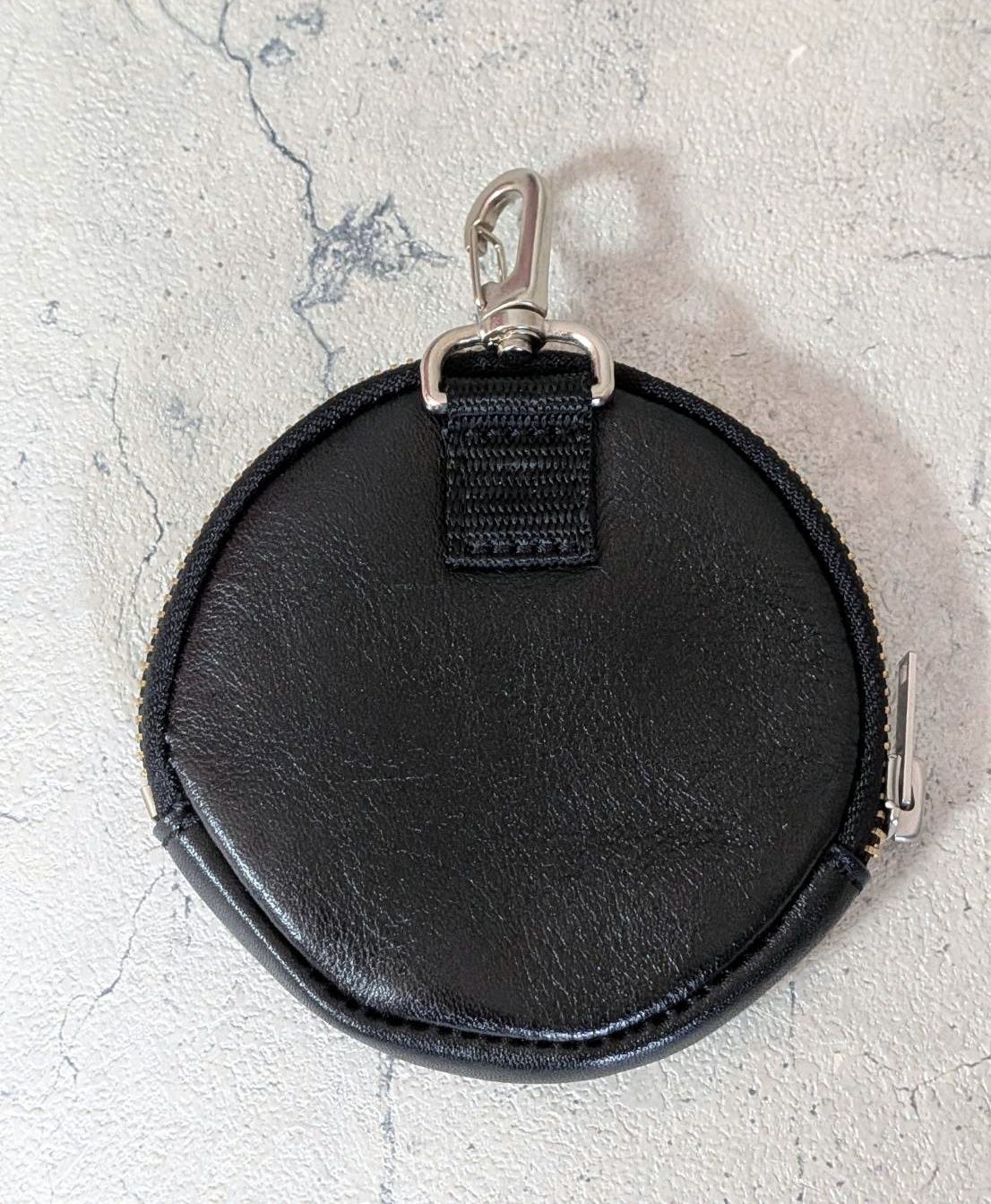 クッシュマン CUSHMAN LEATHER ROUND POUCH カウハイド レザー コイン