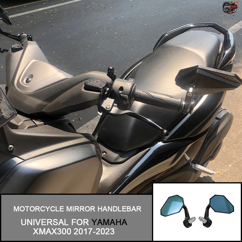 ヤマハ XMAX300 2017-2023 用汎用モーターサイクルミラーハンドルバーハンドルバーエンドサイドミラーバックミラーサイドミラー