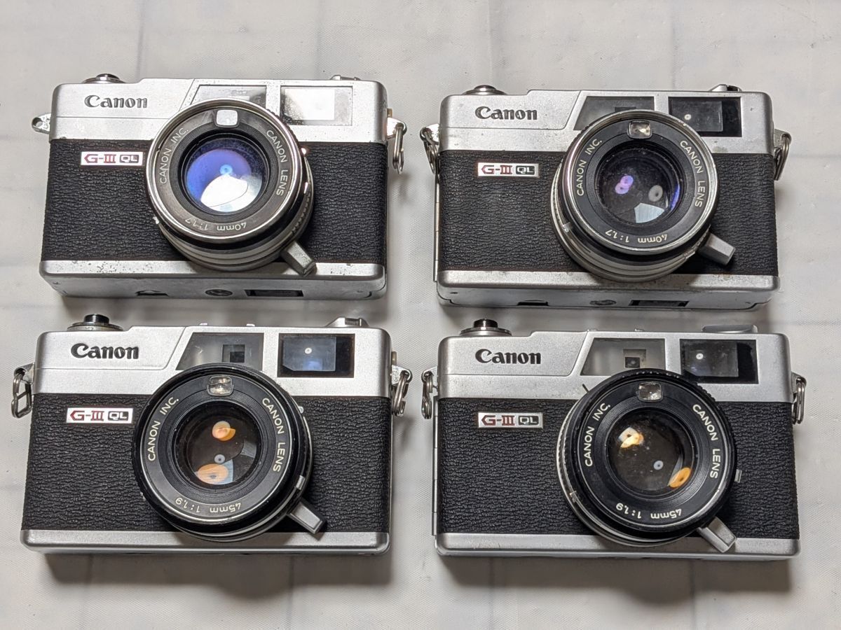 Canon QL17 G-iii ジャンク ☆4台まとめ / ジャンク☆ キヤノン Canon Canonet QL17 G-iii ×2台