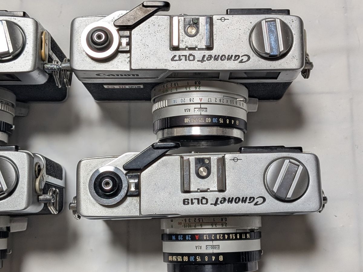 ☆4台まとめ / ジャンク☆ キヤノン Canon Canonet QL17 G-iii ×2台