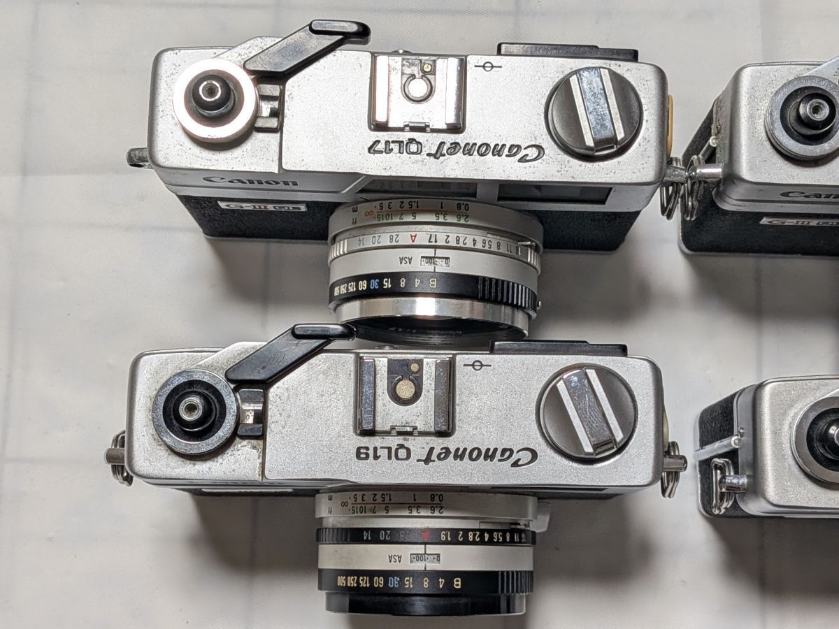 ☆4台まとめ / ジャンク☆ キヤノン Canon Canonet QL17 G-iii ×2台
