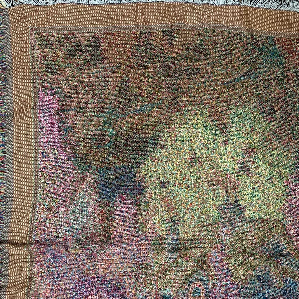 vintageラグ ブランケット マルチカバー タペストリー トーマスキンケード 別荘 絵画 アート Rug Blanket Vacation Home3196