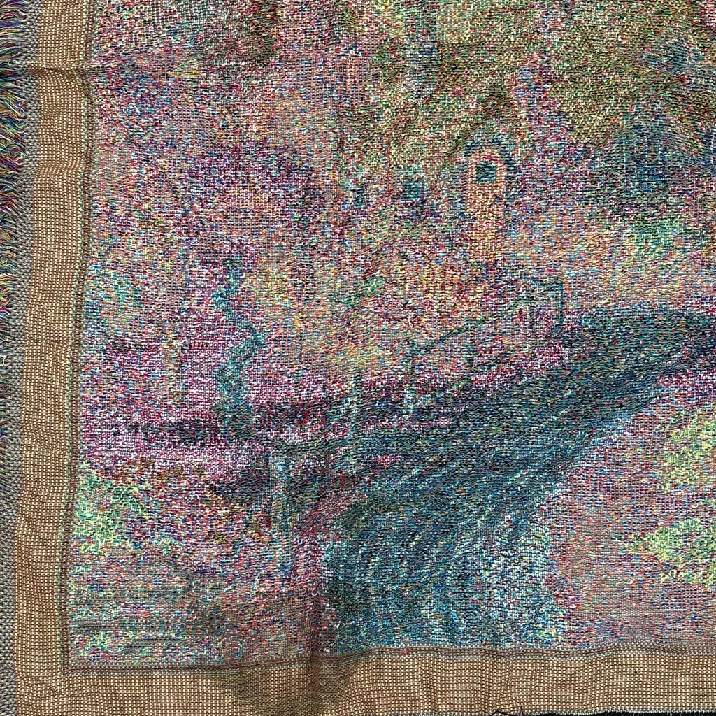 vintageラグ ブランケット マルチカバー タペストリー トーマスキンケード 別荘 絵画 アート Rug Blanket Vacation Home3196