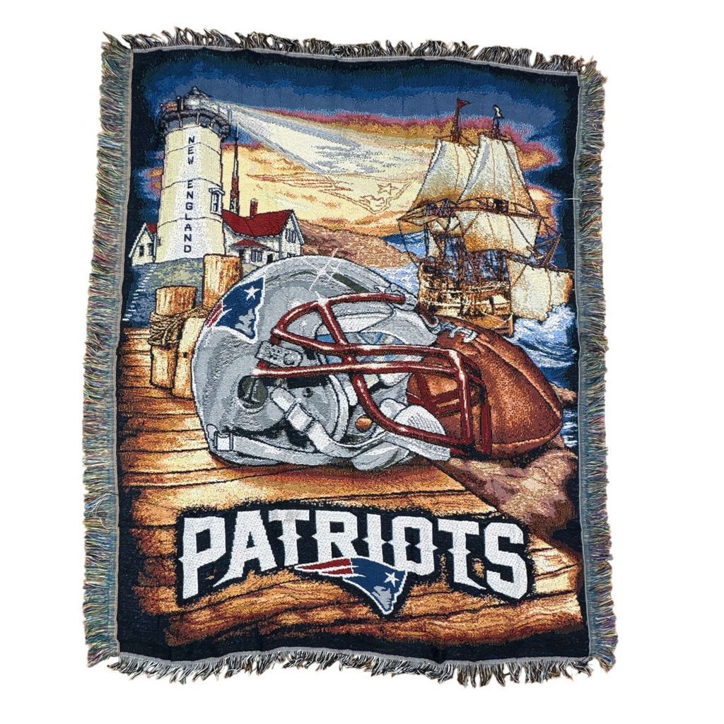 vintageラグ ブランケット マルチカバー タペストリー スポーツ SPORT USA製 NFL ペイトリオッツ PATRIOTS フットボール 2238 6,480円