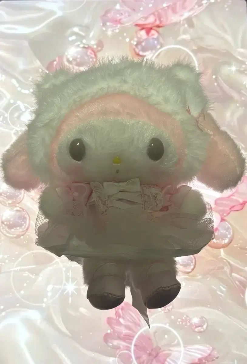 シロネコ My Melody(マイメロディ) マスコットぬいぐるみ 出品