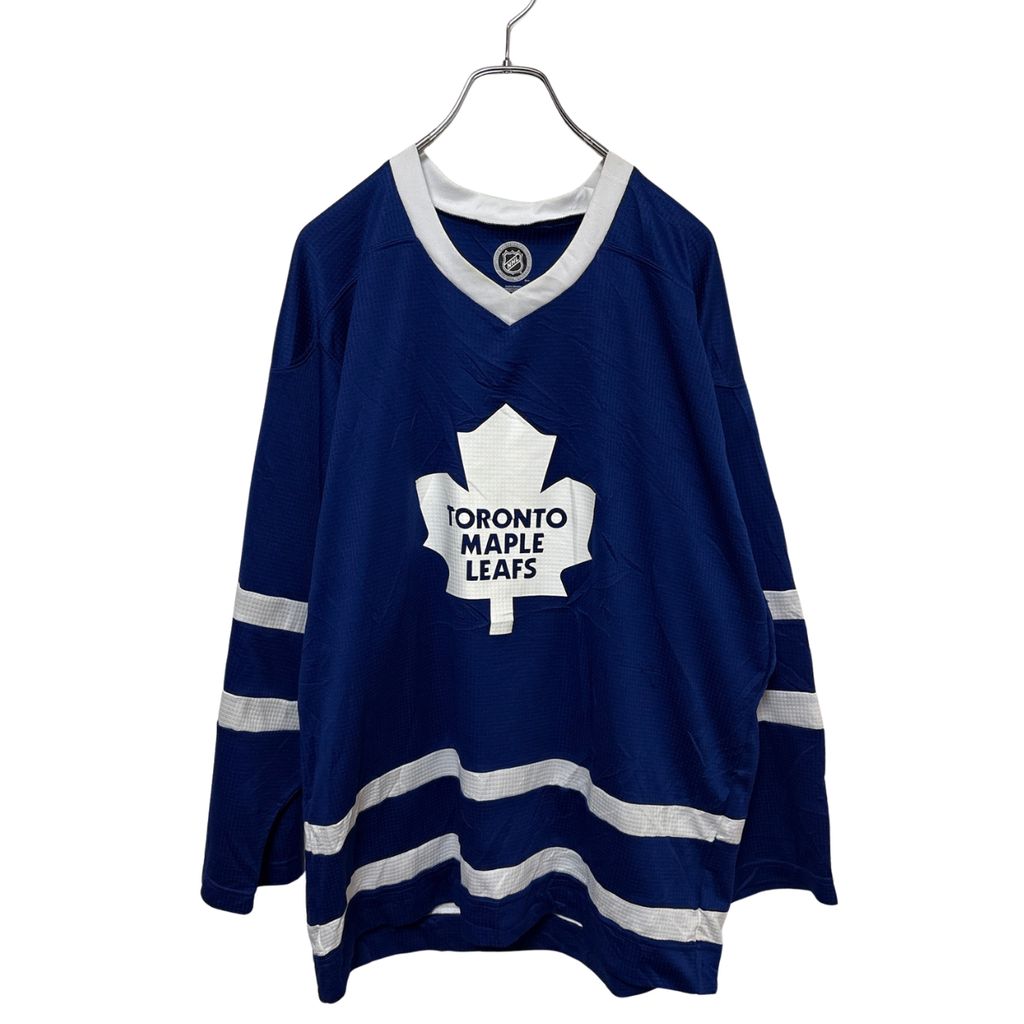 【NHL】 Toronto Maple Leafs Hockey Shirts トロント・メイプルリーフス ゲームシャツ S-4648