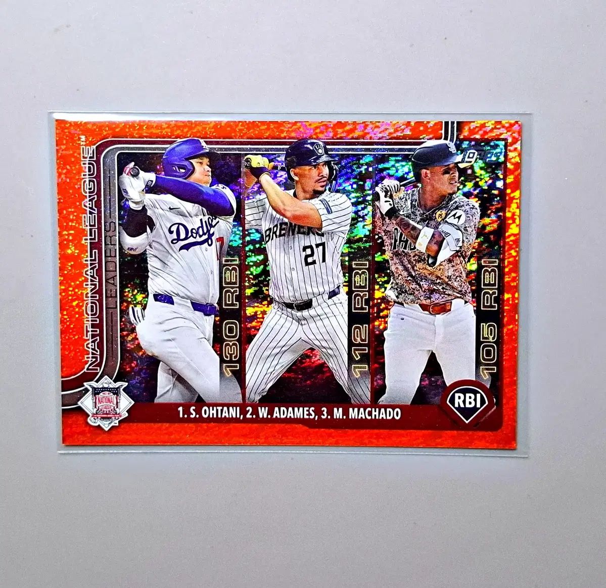 MLB 大谷翔平 25限定 オレンジ ホロフォイル 打点1位 記念カード 2025 TOPPS トップス