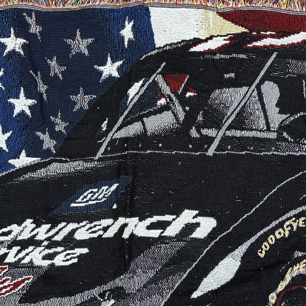 vintageラグ ブランケット マルチカバー タペストリー USA製 デイルアーンハート シボレー Rug Blanket NASCAR 3673 vintageラグ ブランケット マルチカバー タペストリー USA製 デイルアーンハート シボレー Rug Blanket NASCAR 3673