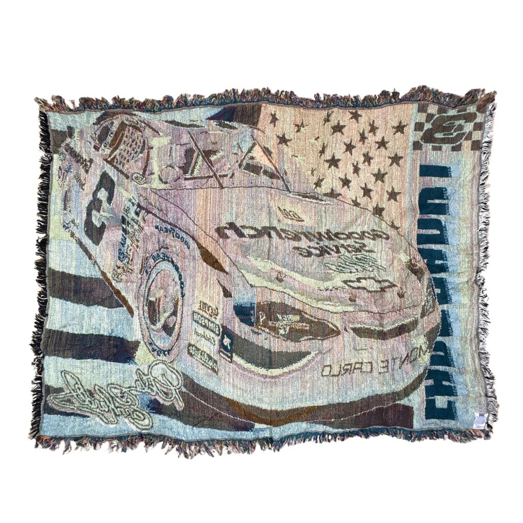 vintageラグ ブランケット マルチカバー タペストリー USA製 デイルアーンハート シボレー Rug Blanket NASCAR 3673 vintageラグ ブランケット マルチカバー タペストリー USA製 デイルアーンハート シボレー Rug Blanket NASCAR 3673