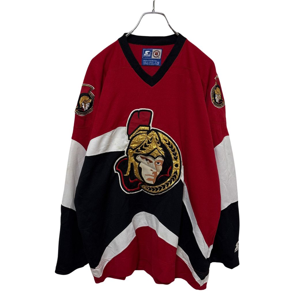 【STARTER】 NHL Ottawa Senators Hockey Shirts オタワセネターズ ゲームシャツ S-4702