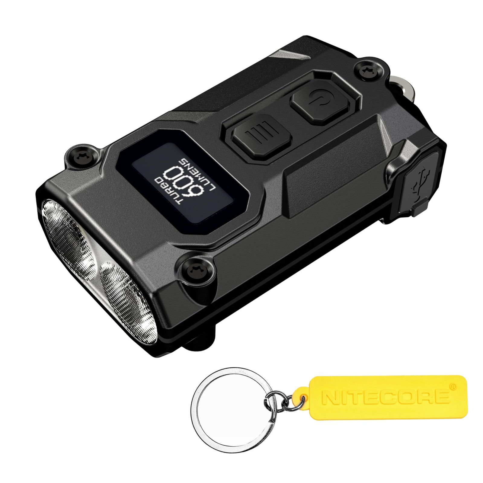 Nitecore TINI 3 インテリジェント 複数の色温度 600ルーメン キーチェーンライト 充電式EDCフラッシュライトタグ (ブラック)pms Nitecore TINI 3 インテリジェント 複数の色温度 600ルーメン キーチェーンライト 充電式EDCフラッシュライトタグ (ブラック)pms