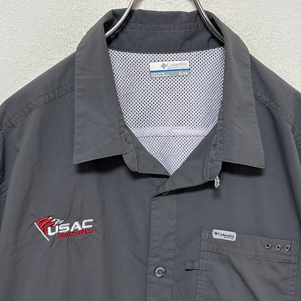 Columbia PFGシャツ フィッシング オムニシェイド　デッドストック Columbia】 PFG OMNI-SHADE Fishing Shirt 企業ロゴ オムニシェイド