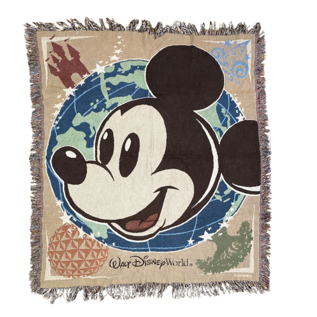 vintageラグ ブランケット マルチカバー タペストリー ミッキーマウス ディズニー 地球 Rug Blanket WDW Disney 3884 8,580円