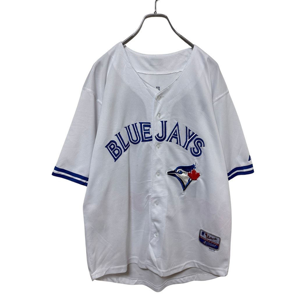 【Majestic】 MLB Toronto Blue Jays Baseball Shirts トロントブルージェイズ ゲームシャツ S-5585