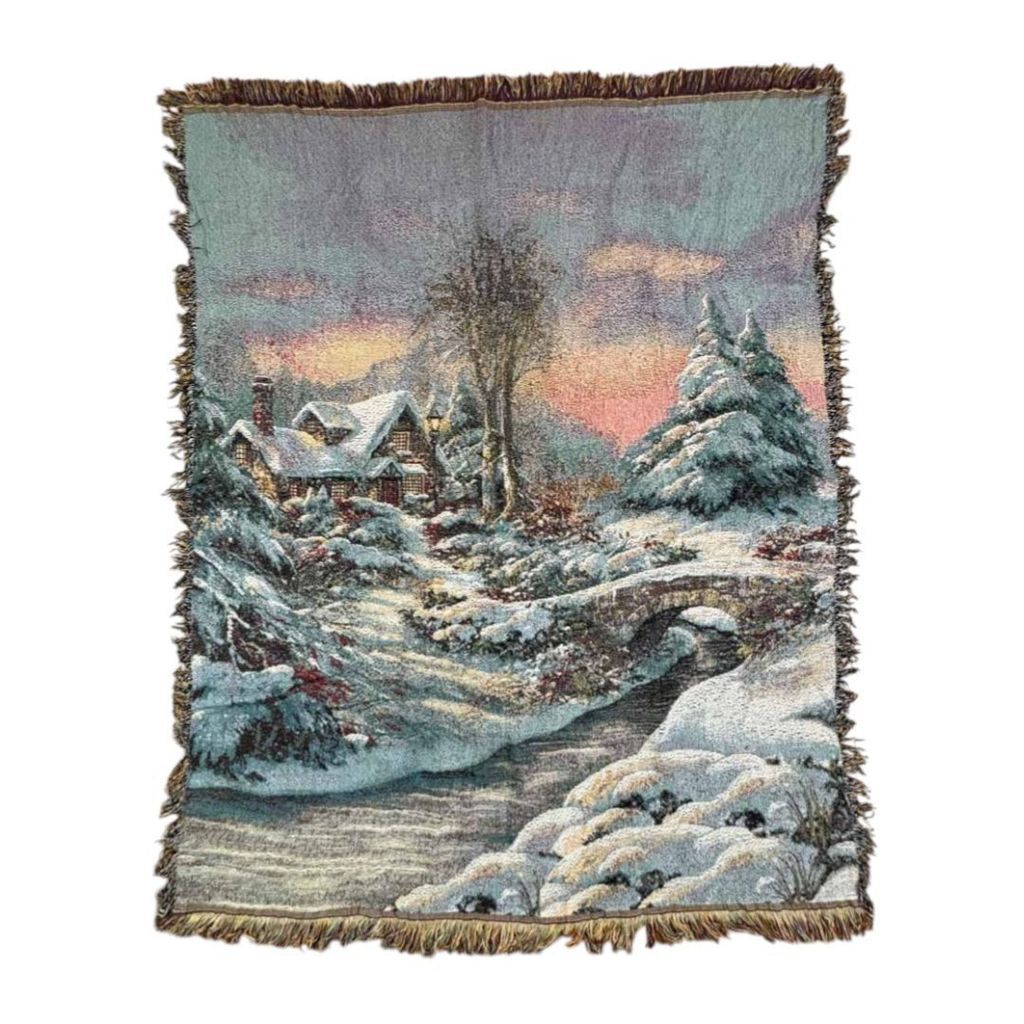 vintageラグ カーペット 雪景色 別荘 風景 1733 6,840円