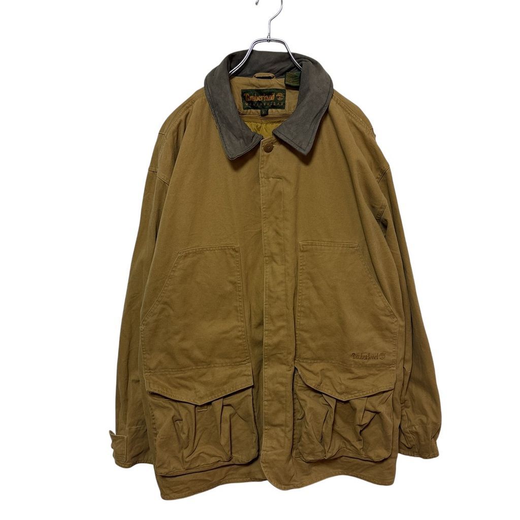 【Timberland】 90～00sレザー襟ハンティングジャケットS-3337 8,470円