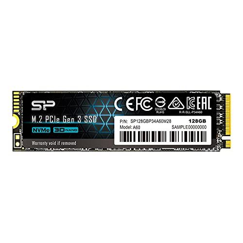SP Silicon Power シリコンパワー SSD 128GB 3D NAND M.2 2280 PCIe3.0×4 NVMe1.3 P34A60シリーズ 5年保証 SP128GBP34A60M28e