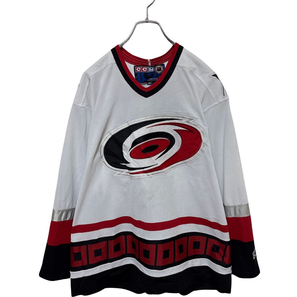 【CCM】 NHL Carolina Hurricanes Hockey Shirts カロライナハリケーンズ ゲームシャツ S-4735
