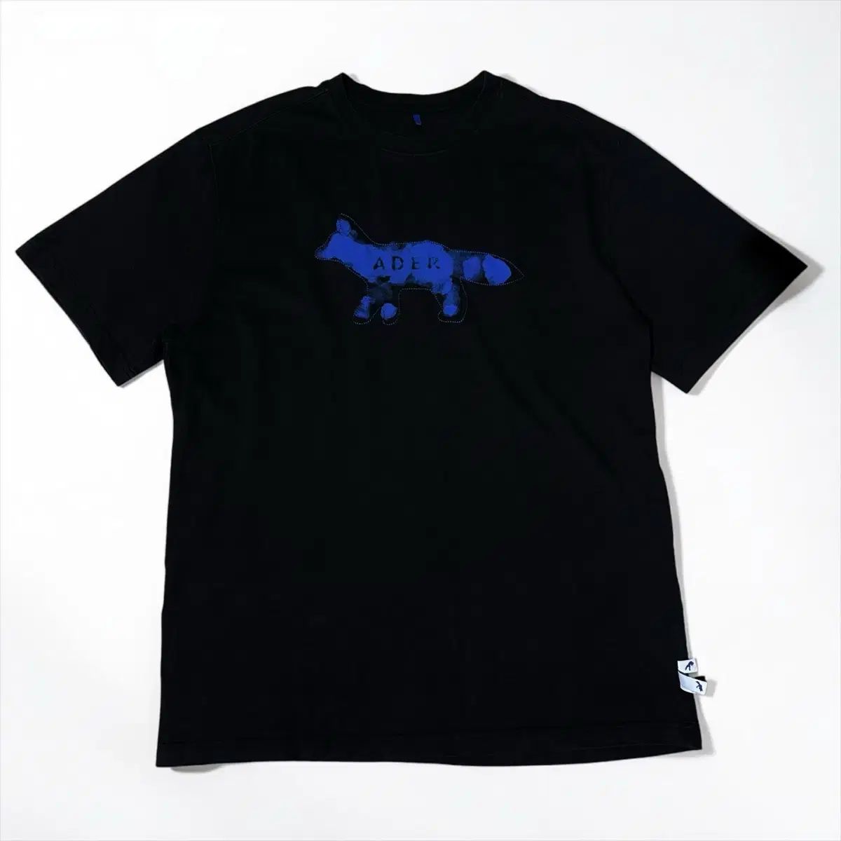 L 正規品 アーダーエラー x メゾンキツネ ロゴ 半袖