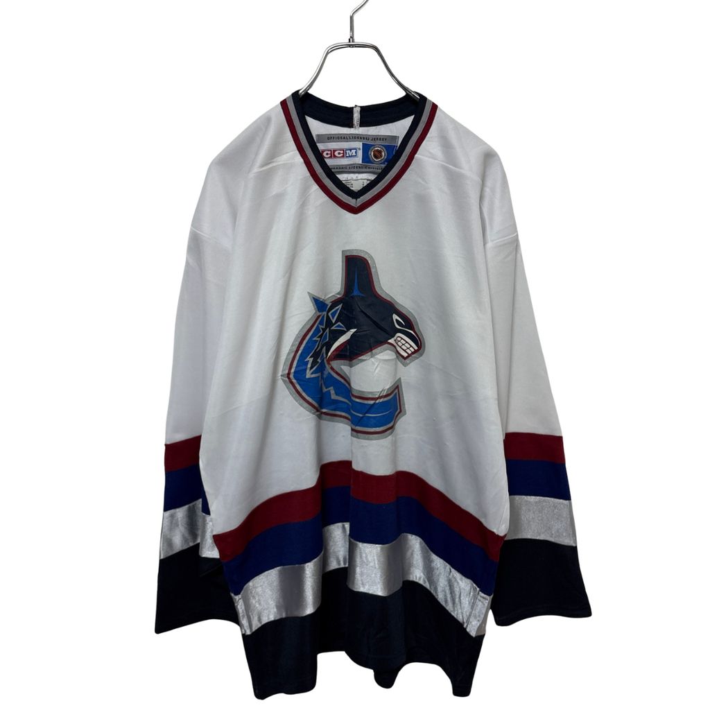 【CCM】 NHL Vancouver Canucks Hockey Shirts バンクーバーカナックス ゲームシャツ S-4681