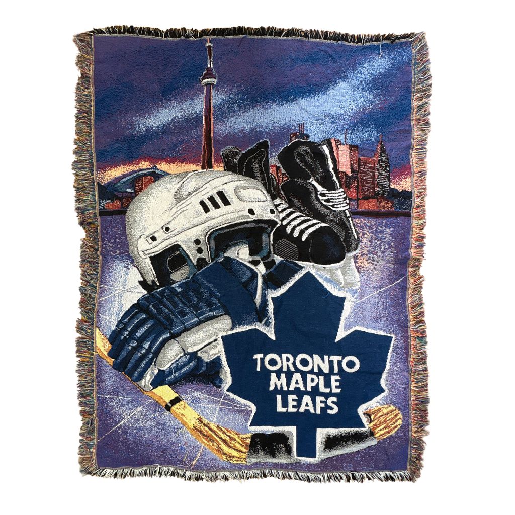 vintageラグ ブランケット マルチカバー タペストリー トロントメイプルリーフス NHL Rug Throw Blanket Hockey 2650