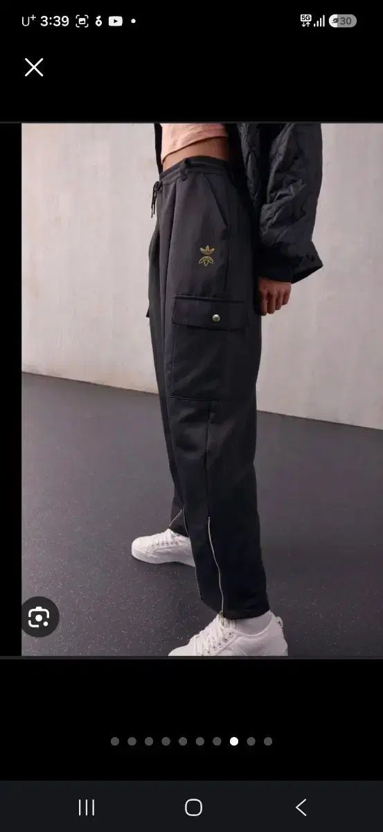 アディダス カーゴ ジョガー パンツ ブラック