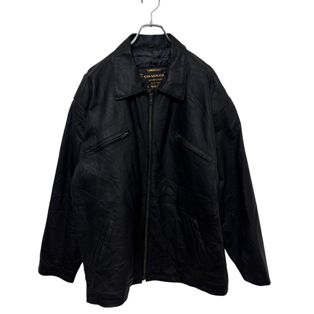 【GIO ARMAND】 本革 中綿キルティングライナー ジェニュインレザージャケット S-3946 10,360円
