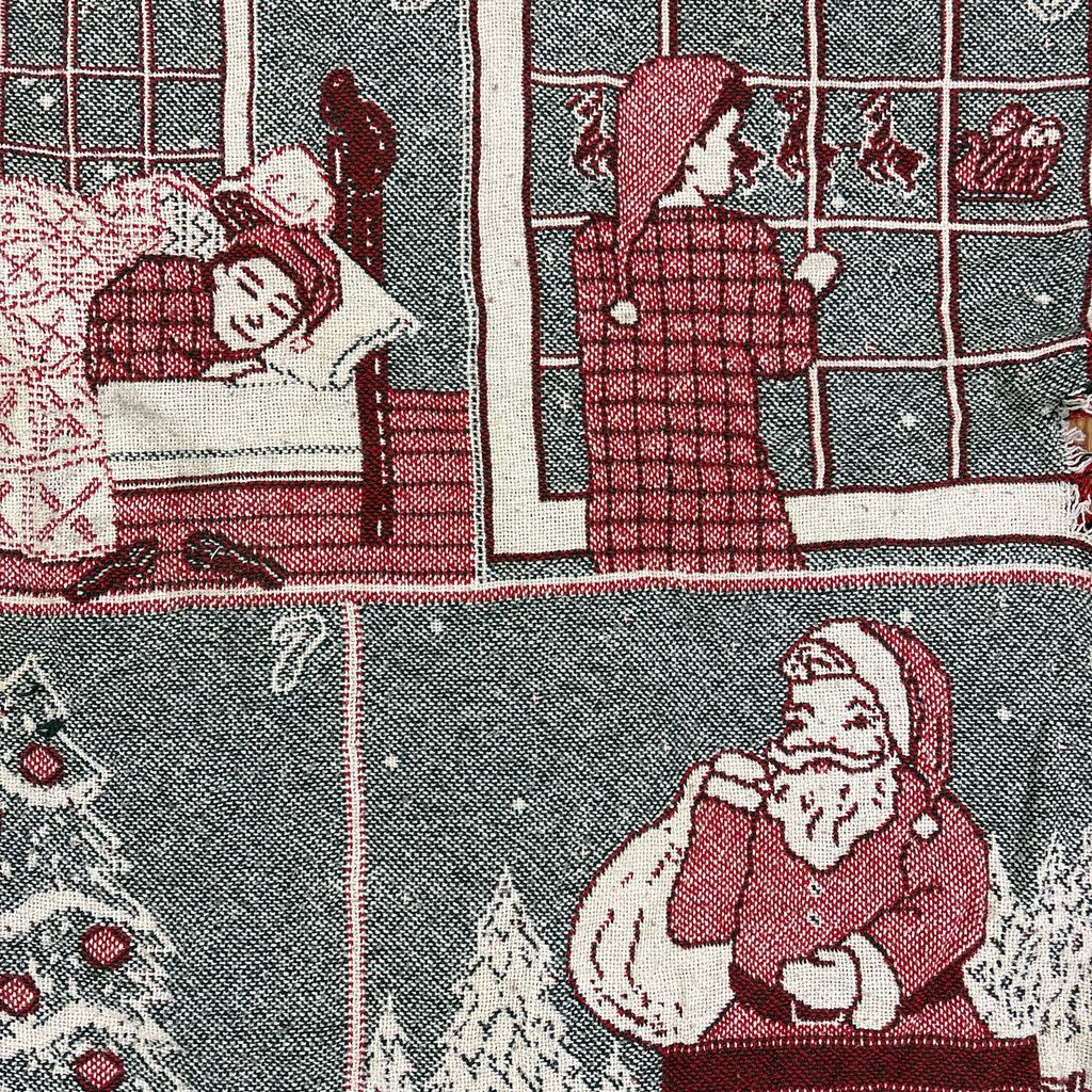 vintageラグ ブランケット マルチカバー タペストリー クリスマス