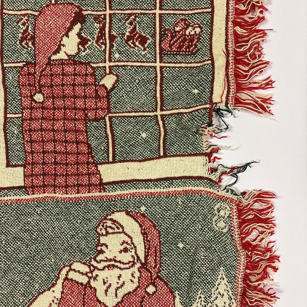 vintageラグ ブランケット マルチカバー タペストリー クリスマス