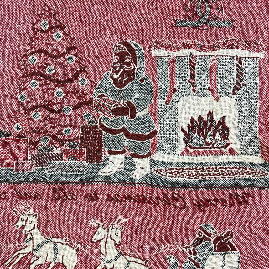 vintageラグ ブランケット マルチカバー タペストリー クリスマス