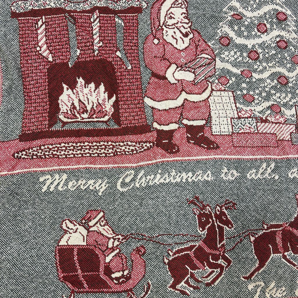 vintageラグ ブランケット マルチカバー タペストリー クリスマス