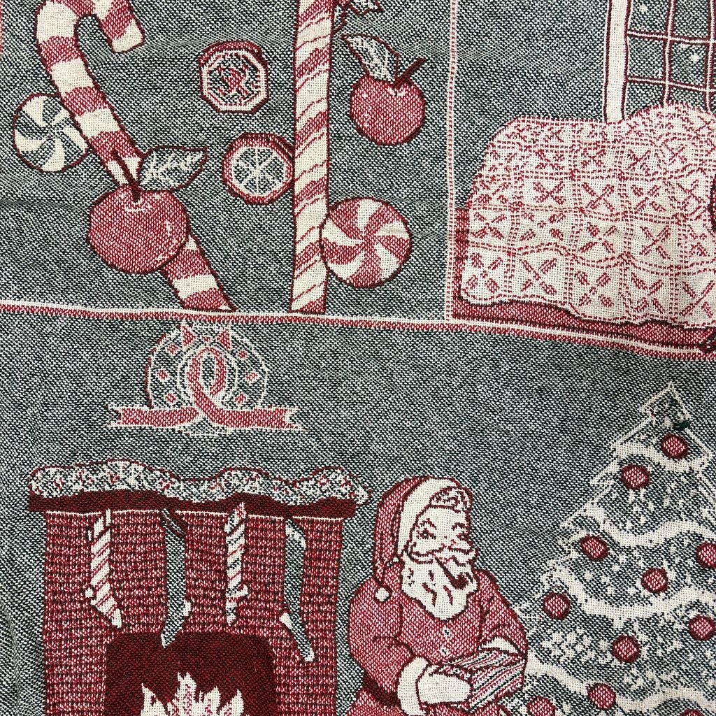 vintageラグ ブランケット マルチカバー タペストリー クリスマス
