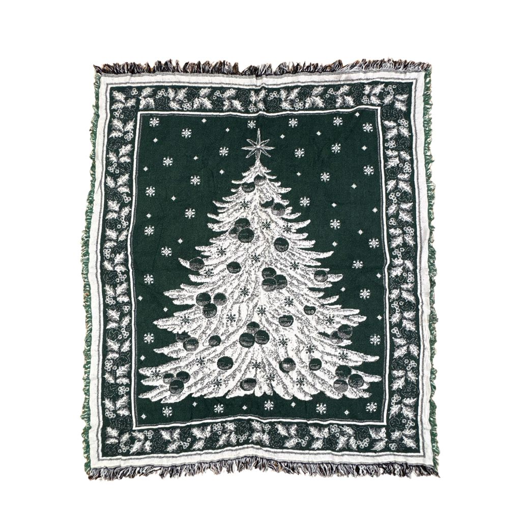 vintageラグ ブランケット マルチカバー タペストリー クリスマス